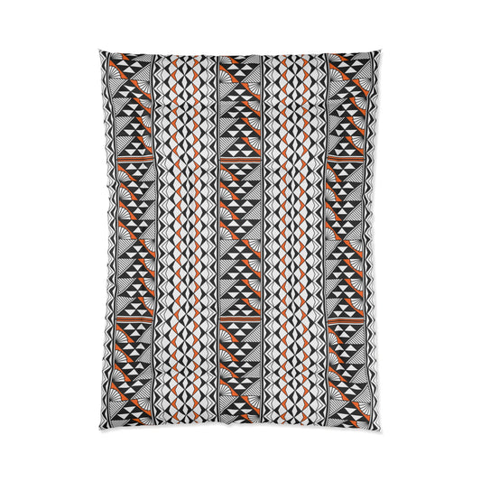 Southwest Rain and Sun in Orange Comforter