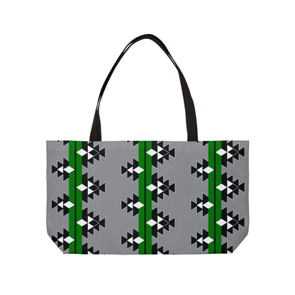 Native Stories in Green Weekender Tote Bag