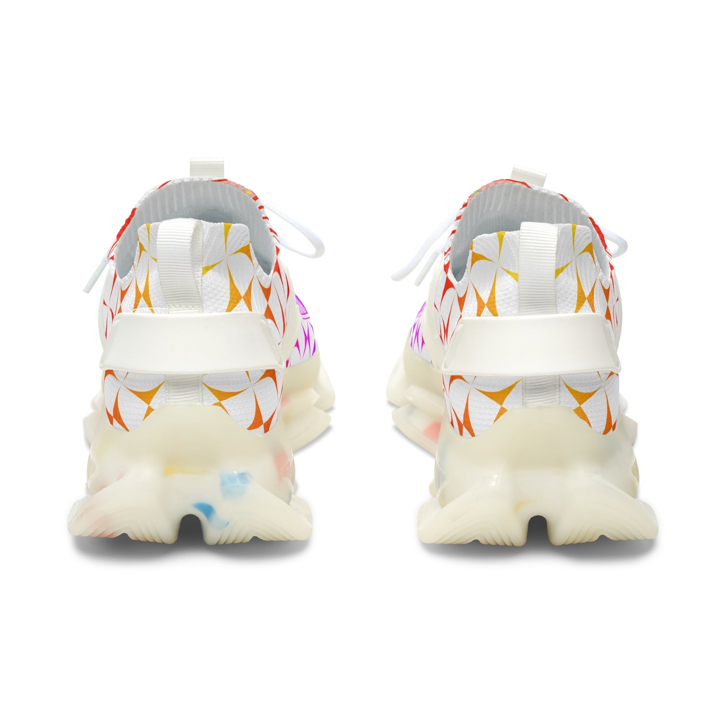 Rainbow Sunrise Women's Mesh Sneakers
