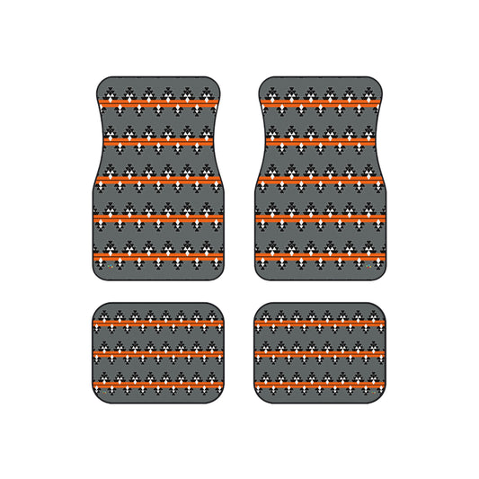 Orange Native Woven Stories Car Mats (Set of 4)