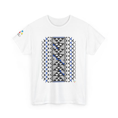 Sun and Rain in Blue/Silver Gildan Unisex Tee