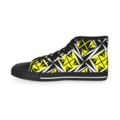 Sacred Winds in Yellow High Top Sneakers