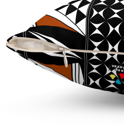 Southwest Sunset in Rust Square Pillow