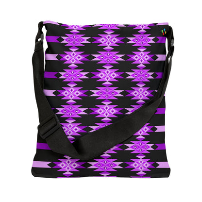 Purple Desert Diamonds Adjustable Tote Bag