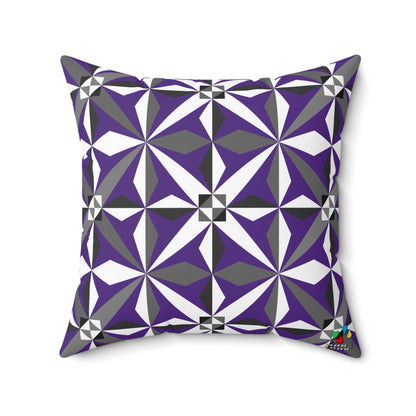 Morning Star in Purple Square Pillow