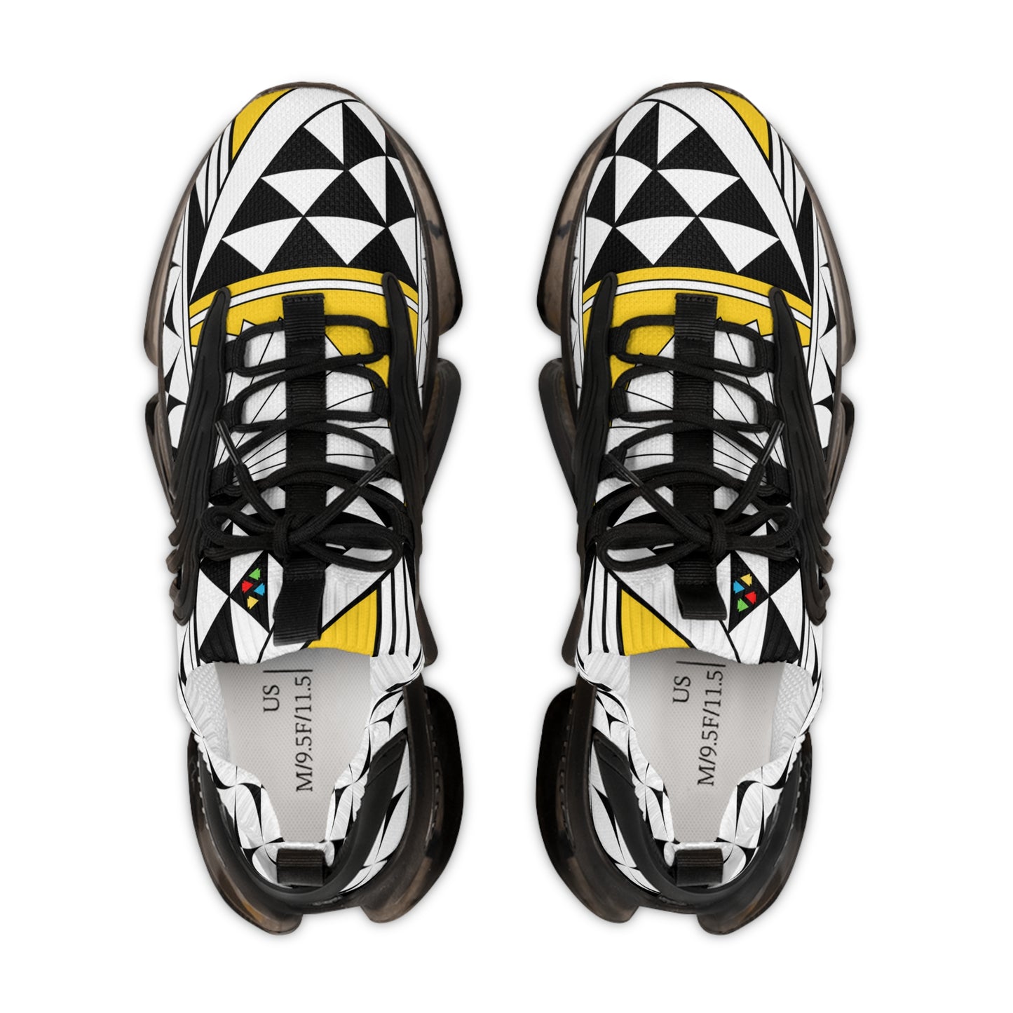 Southwest Sunrise in Yellow Men's Mesh Sneakers