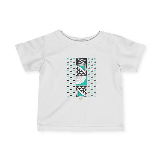 Aqua Southwest Sunrise Infant Fine Jersey Tee