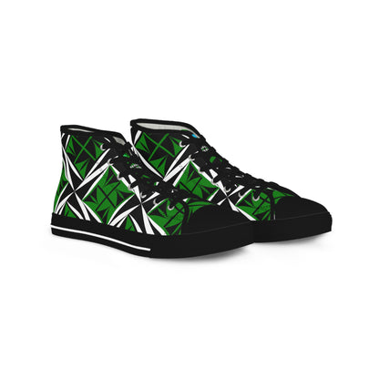 Sacred Winds in Green High Top Sneakers