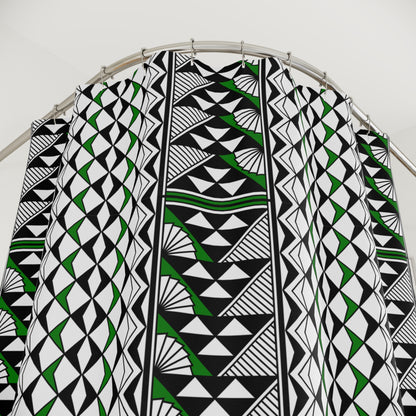 Southwest Rain and Sun in Green Shower Curtains