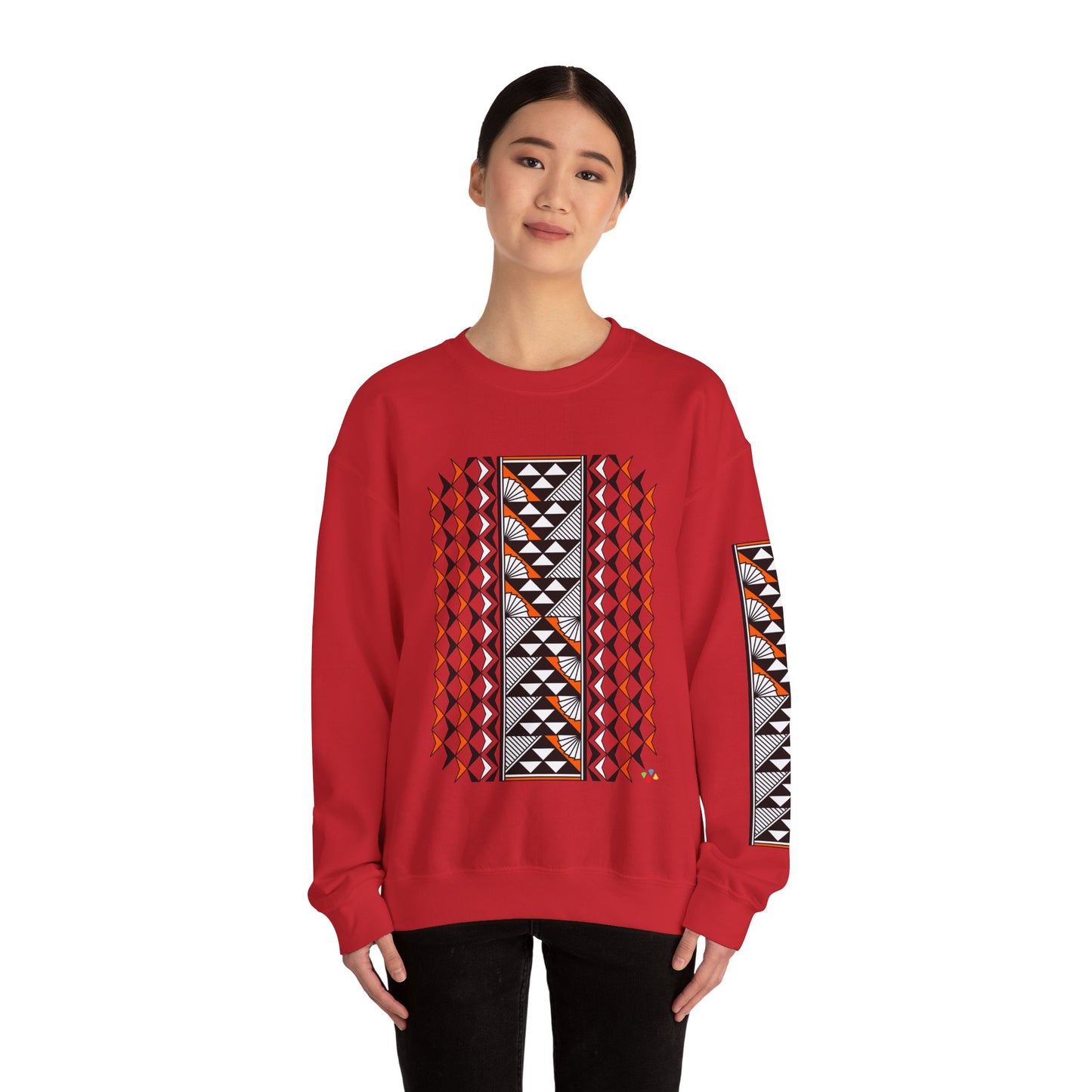 Sun and Rain in Orange Unisex Sweatshirt