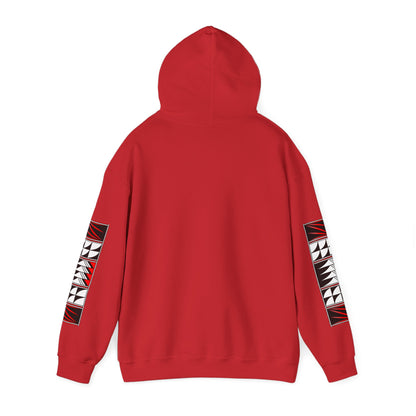 Blessed Feathers in Red Unisex Hoodie