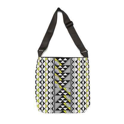 Yellow Native Sun and Rain Adjustable Tote Bag