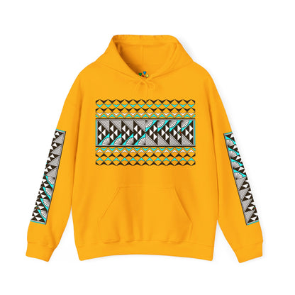 Sun and Rain in Turquoise Unisex Hoodie