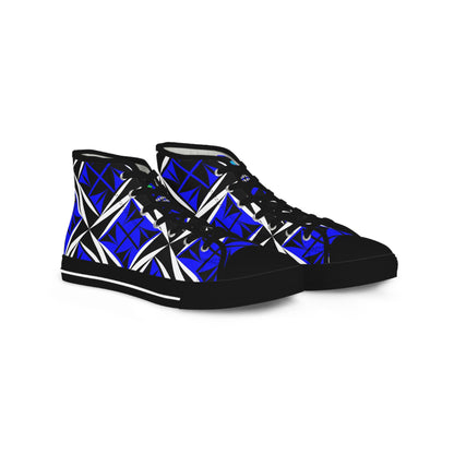 Sacred Winds in Blue High Top Sneakers