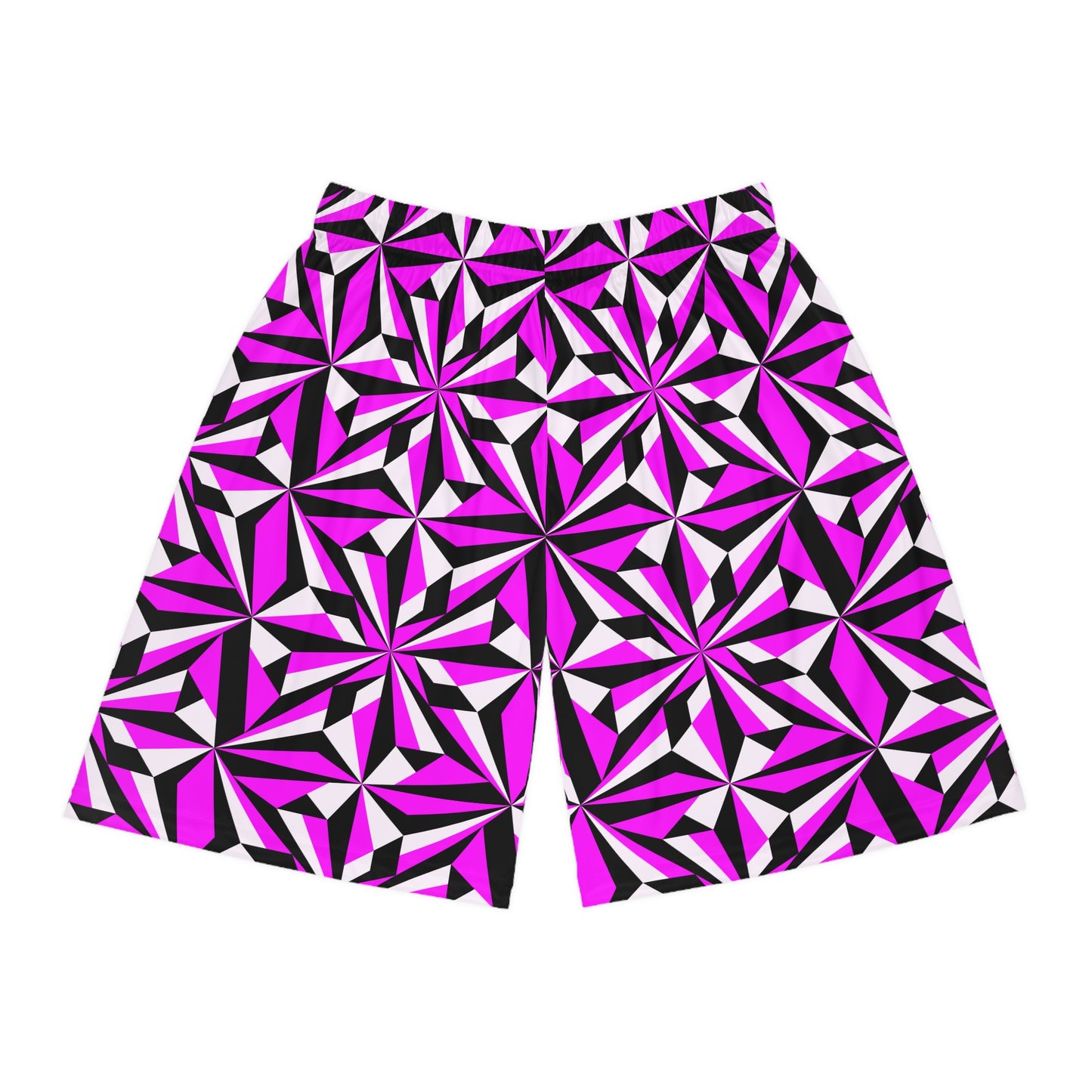 Desert Flowers in Pink Basketball Shorts