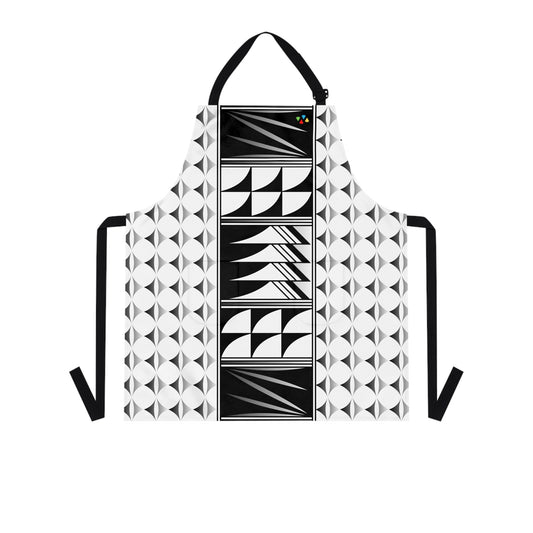 Feather Blessing on White Two Pocket Apron