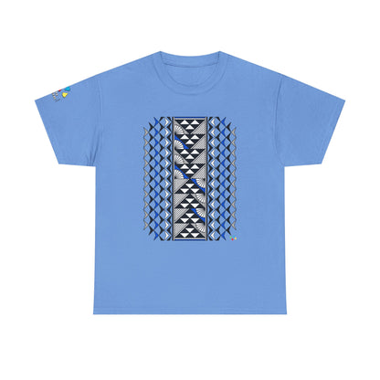 Sun and Rain in Blue/Silver Gildan Unisex Tee