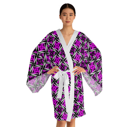 Sacred Winds in Pink Kimono Robe