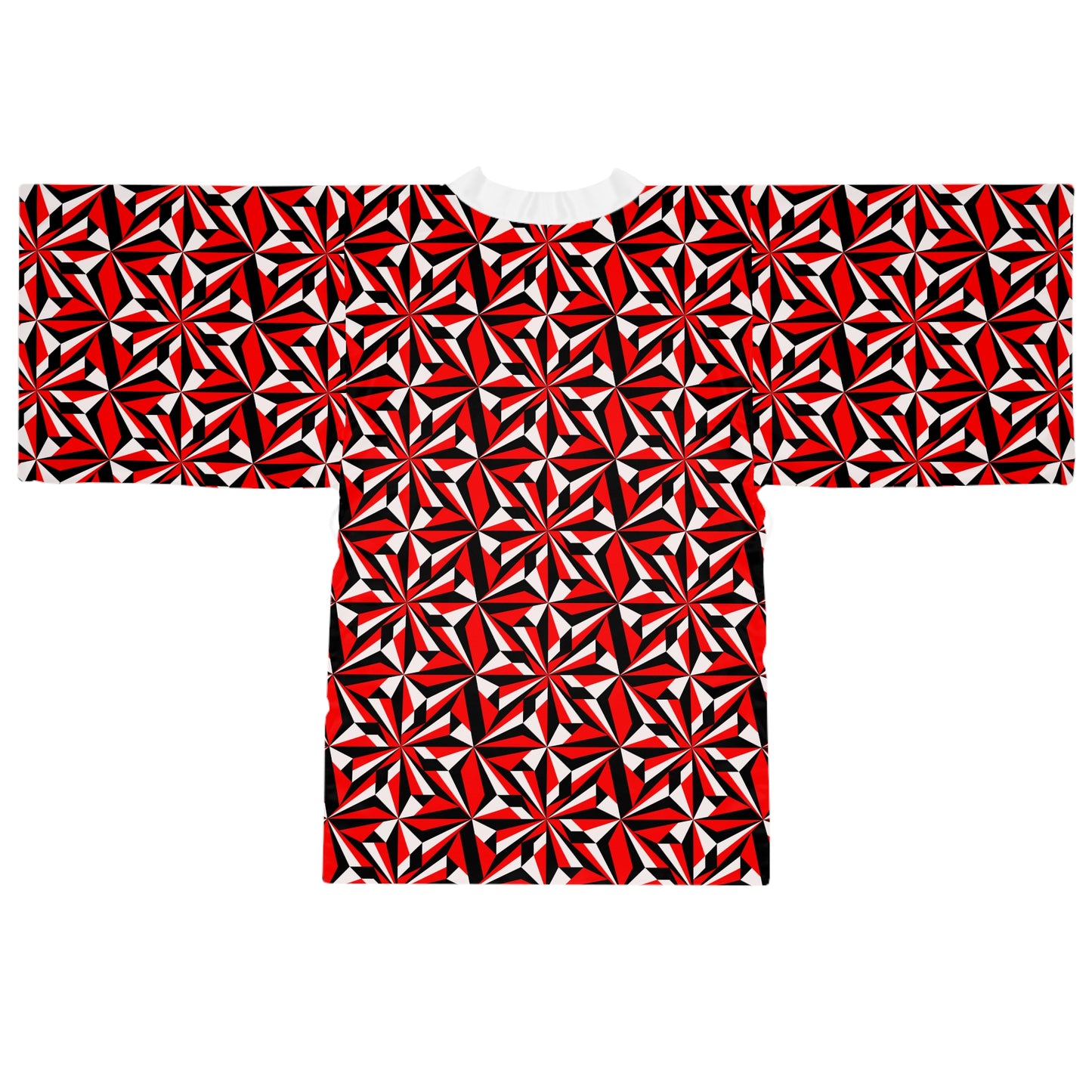 Desert Flowers in Red Kimono Robe – Where Comfort Meets Native Grace