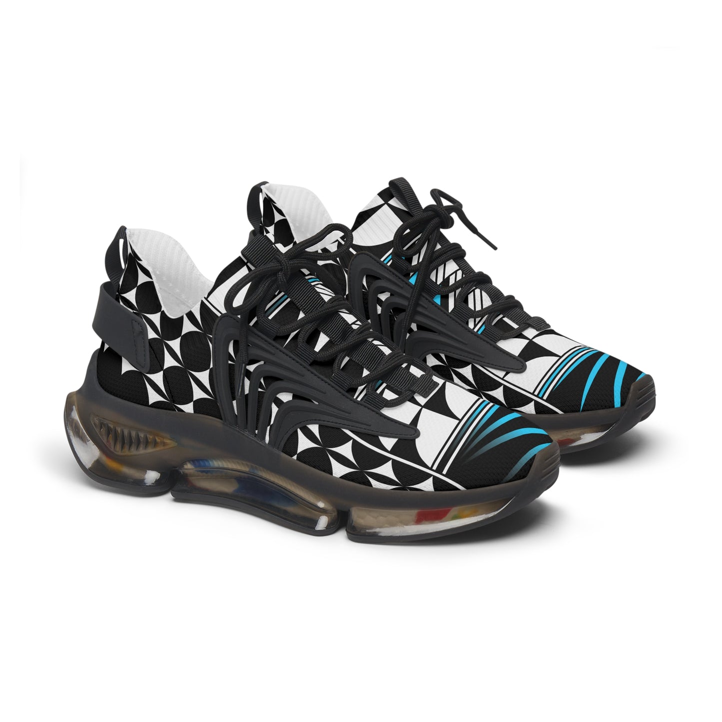 Feather Blessing in Turquoise Women's Mesh Sneakers