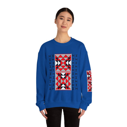 Sacred Mountains in Red Unisex Sweatshirt
