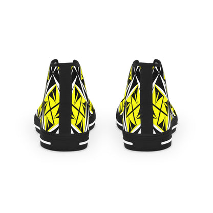 Sacred Winds in Yellow High Top Sneakers