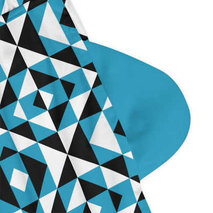 Turquoise Sacred Mountains Basketball Rib Shorts