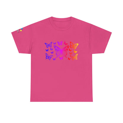 Rainbow Butterfly Dance Gildan Unisex Tee