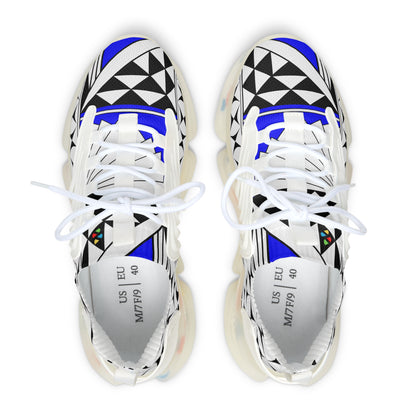 Southwest Sunrise in Cobalt Women's Mesh Sneakers