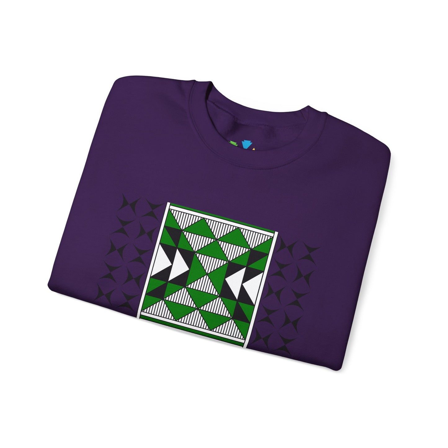 Sacred Mountains in Green Unisex Sweatshirt