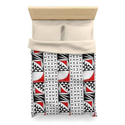 Southwest Sunrise in Red Microfiber Duvet Cover