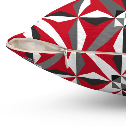 Morning Star in Red Square Pillow