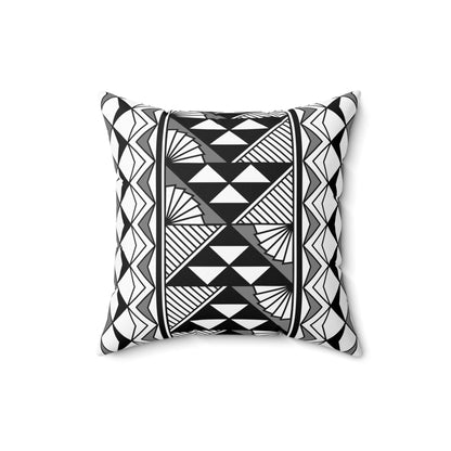 Sun and Rain in Gray Spun Polyester Square Pillow