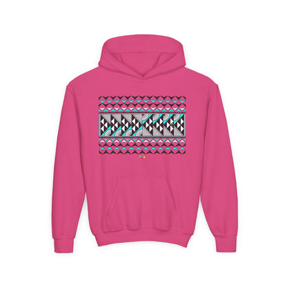 Turquoise Rain and Sun Youth Heavy Blend Hooded Sweatshirt