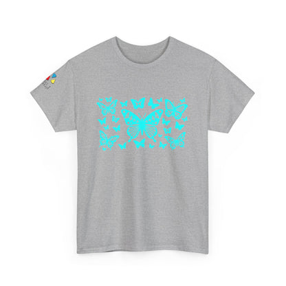 Butterfly Dance in Turquoise Gildan Unisex Tee
