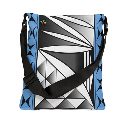 Sky Blue Chrome Southwest Sunrise Adjustable Tote Bag