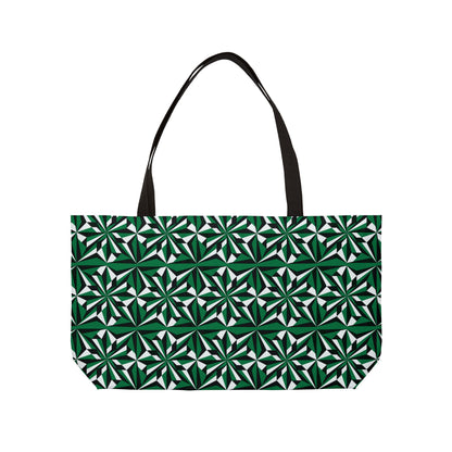 Green Morning Star Weekender Tote Bag