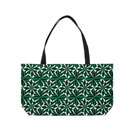 Green Morning Star Weekender Tote Bag