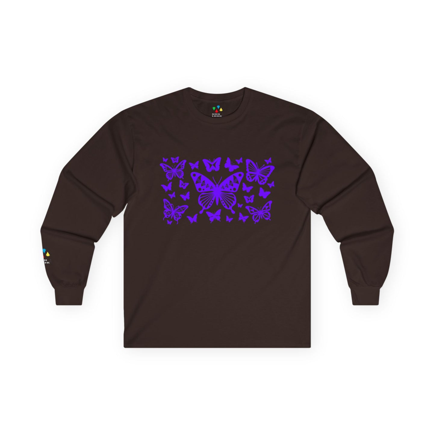 Butterfly Dance in Purple Unisex Long Sleeve Tee