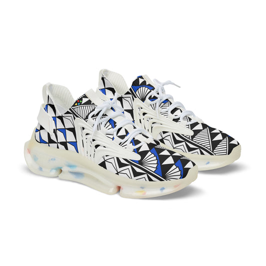 Sun and Rain in Blue Men's Mesh Sneakers