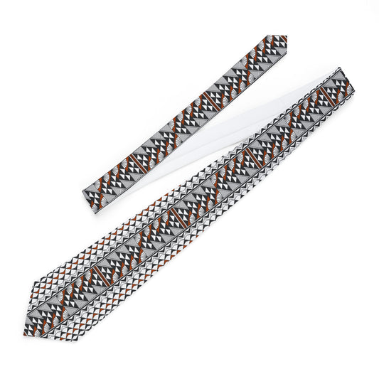Rust Sun and Rain Necktie