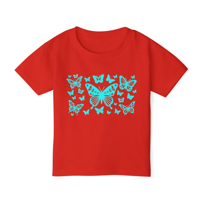 Turquoise Native Butterflies Toddler T-Shirt