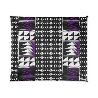 Southwest Feather Blessing in Purple Comforter