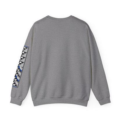 Sun and Rain in Blue/Silver Unisex Sweatshirt