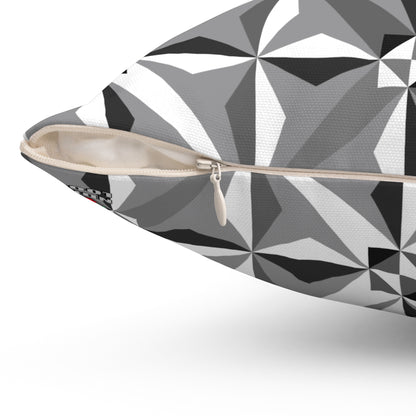 Morning Star in Gray Square Pillow