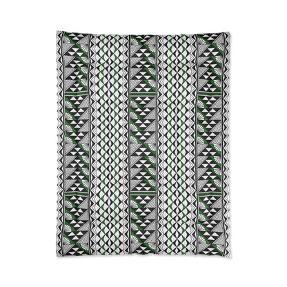 Southwest Rain and Sun in Green Comforter