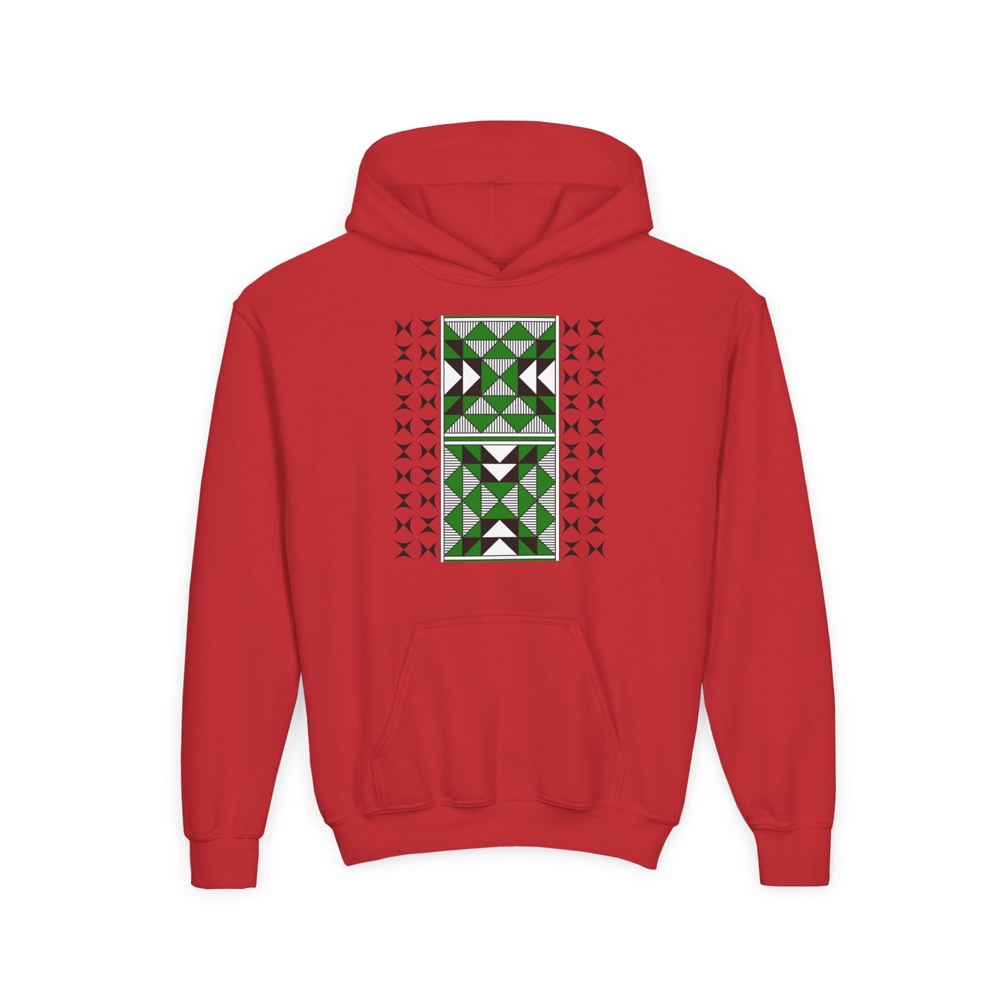 Sacred Mountains in Green Youth Heavy Blend Hooded Sweatshirt
