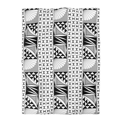 Southwest Sunrise in Gray Microfiber Duvet Cover