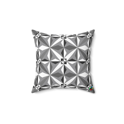 Morning Star in Gray Square Pillow