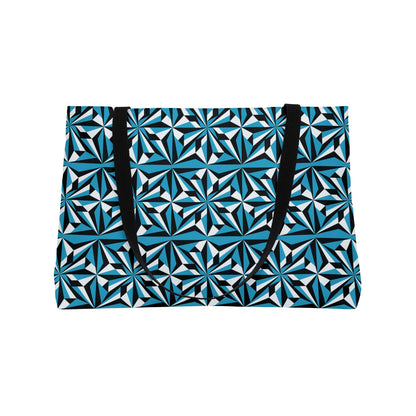 Turquoise Morning Star Weekender Tote Bag